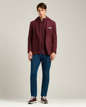 DENIM TROUSERS IN STRETCH COTTON