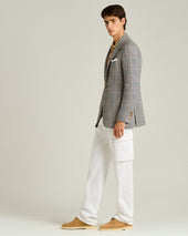 STRETCH COTTON TROUSERS IN WHITE