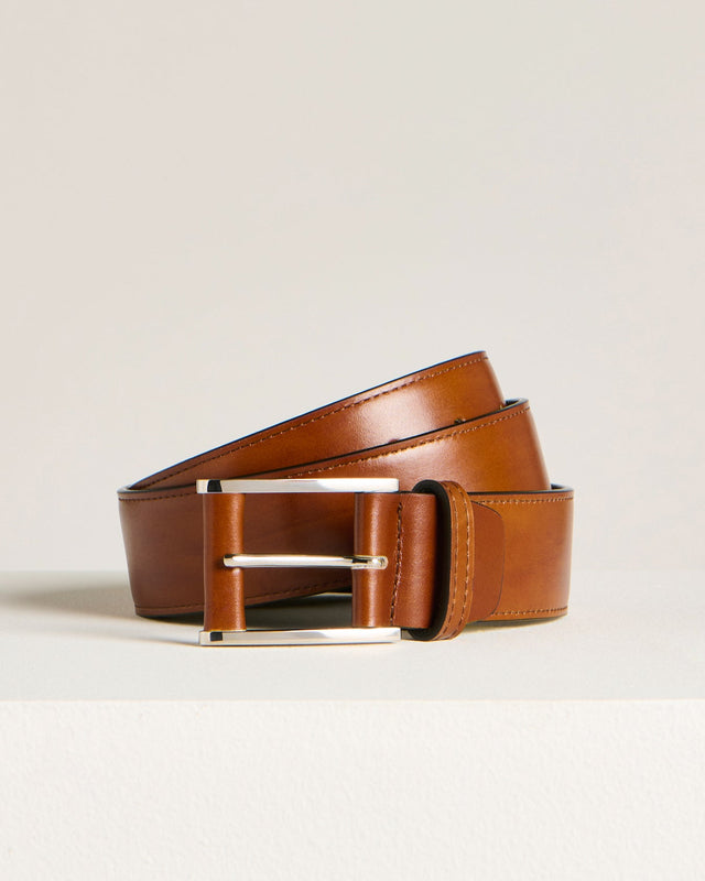 LIGHT BROWN CALFSKIN BELT