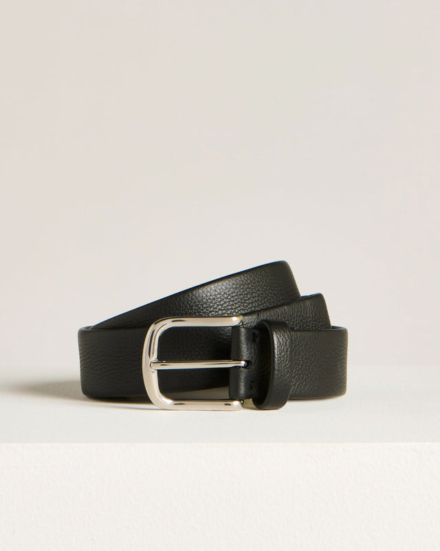CALFSKIN BELT BLACK CALFSKIN