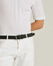 CALFSKIN BELT BLACK CALFSKIN