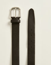 CALFSKIN BELT DARK BROWN CALFSKIN LEATHER