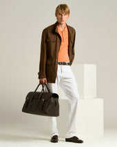 CALFSKIN BELT DARK BROWN CALFSKIN LEATHER