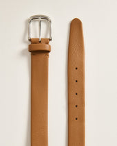 CALFSKIN BELT OCHRE YELLOW