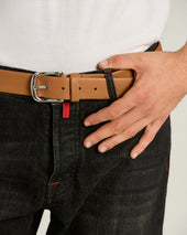 CALFSKIN BELT OCHRE YELLOW