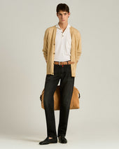 CALFSKIN BELT OCHRE YELLOW