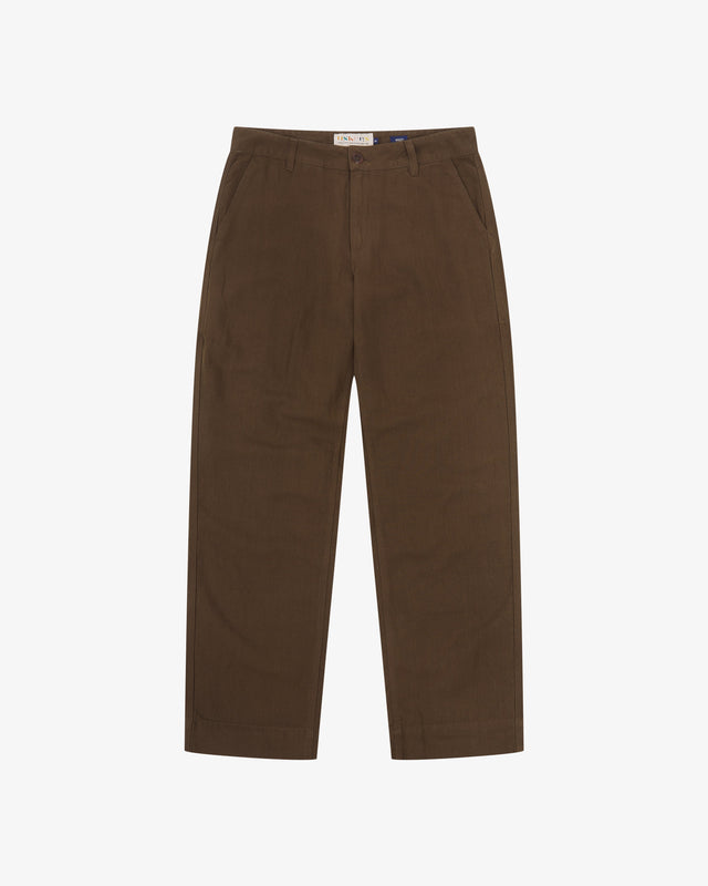 5021 Linen blend painter pants - loam