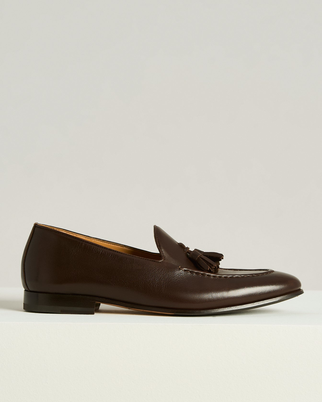 Calfskin Tassel Loafer Dark Brown
