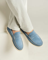 Calfskin Suede Loafer In