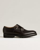 Coffee New Boston Calfskin Derby Shoes