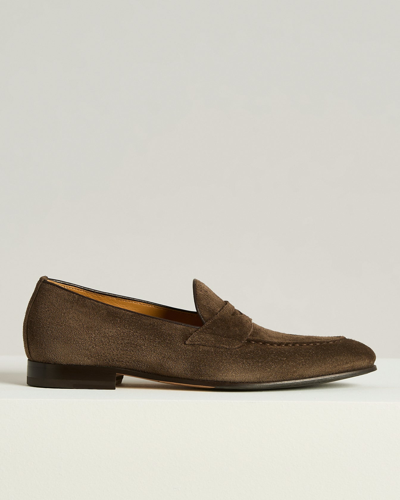 Suede Loafers Dark Brown Calfskin