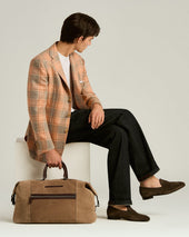 SUEDE LOAFERS DARK BROWN CALFSKIN