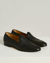 Grained Deerskin Loafers