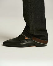 Grained Deerskin Loafers
