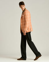 SUEDE LOAFERS IN BROWN GOATSKIN