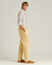 CAMEL SUEDE CALFSKIN LOAFER WITH RUBBER SOLE
