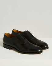 LEATHER LACE-UP SHOE BLACK CALFSKIN