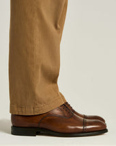 LEATHER LACE-UP SHOE DARK BROWN CALFSKIN