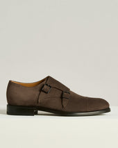 Leather Dark Brown Shoe With Buckle