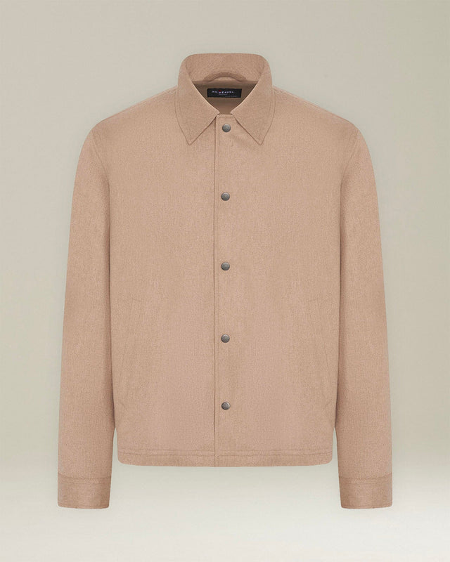 CASHMERE BLEND SHIRT JACKET