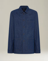 DENIM BLOUSON WITH A MINERAL WASH.