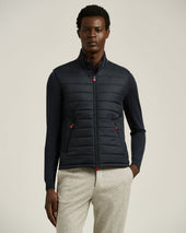 Padded Gilet In Technical Fabric