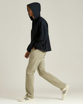Hooded Technical Fabric Jacket In Blue