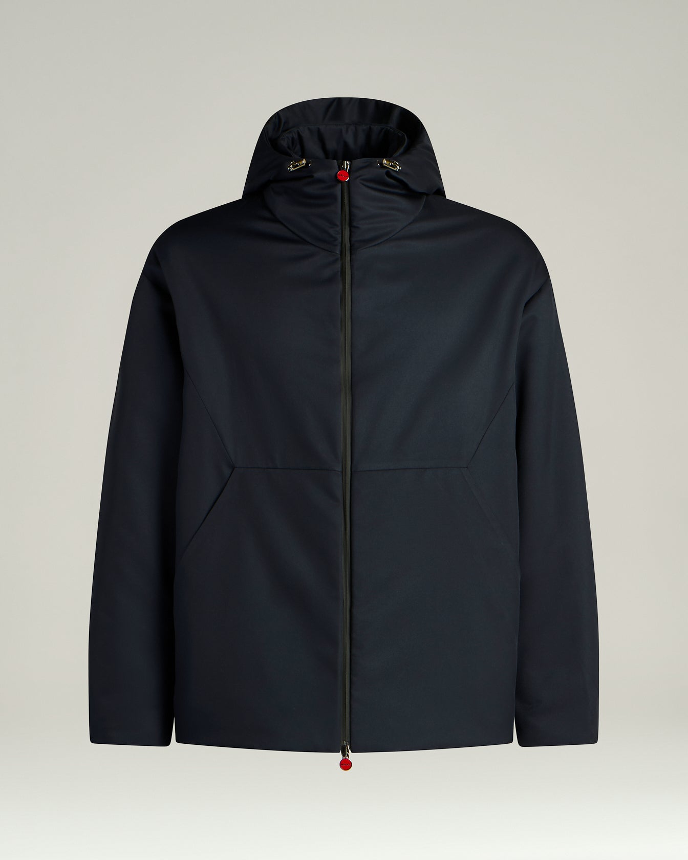 Hooded Technical Fabric Jacket In Blue