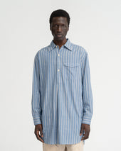 Udai Kurta Chambray White Yarn Dyed End On End Cotton