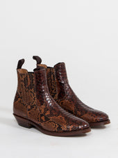 Bright Shoemakers Western Chelsea Python