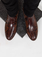 Bright Shoemakers Western Chelsea Python