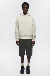 Unisex French Terry Hoodie in Oat Melange