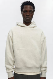 Unisex French Terry Hoodie in Oat Melange
