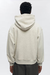 Unisex French Terry Hoodie in Oat Melange