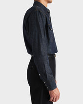 Chemise Western En De Coton Selvedge Brut