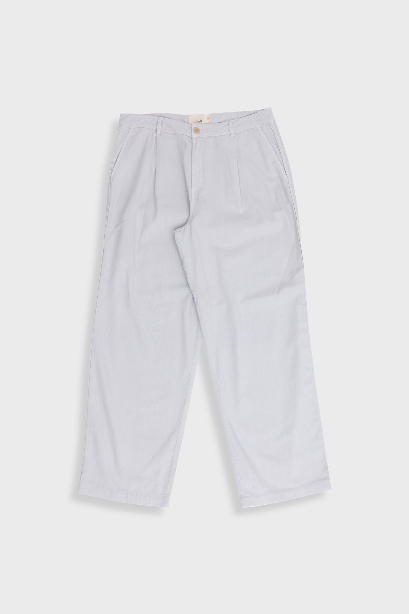 Wide Fit Trouser Mineral Herringbone