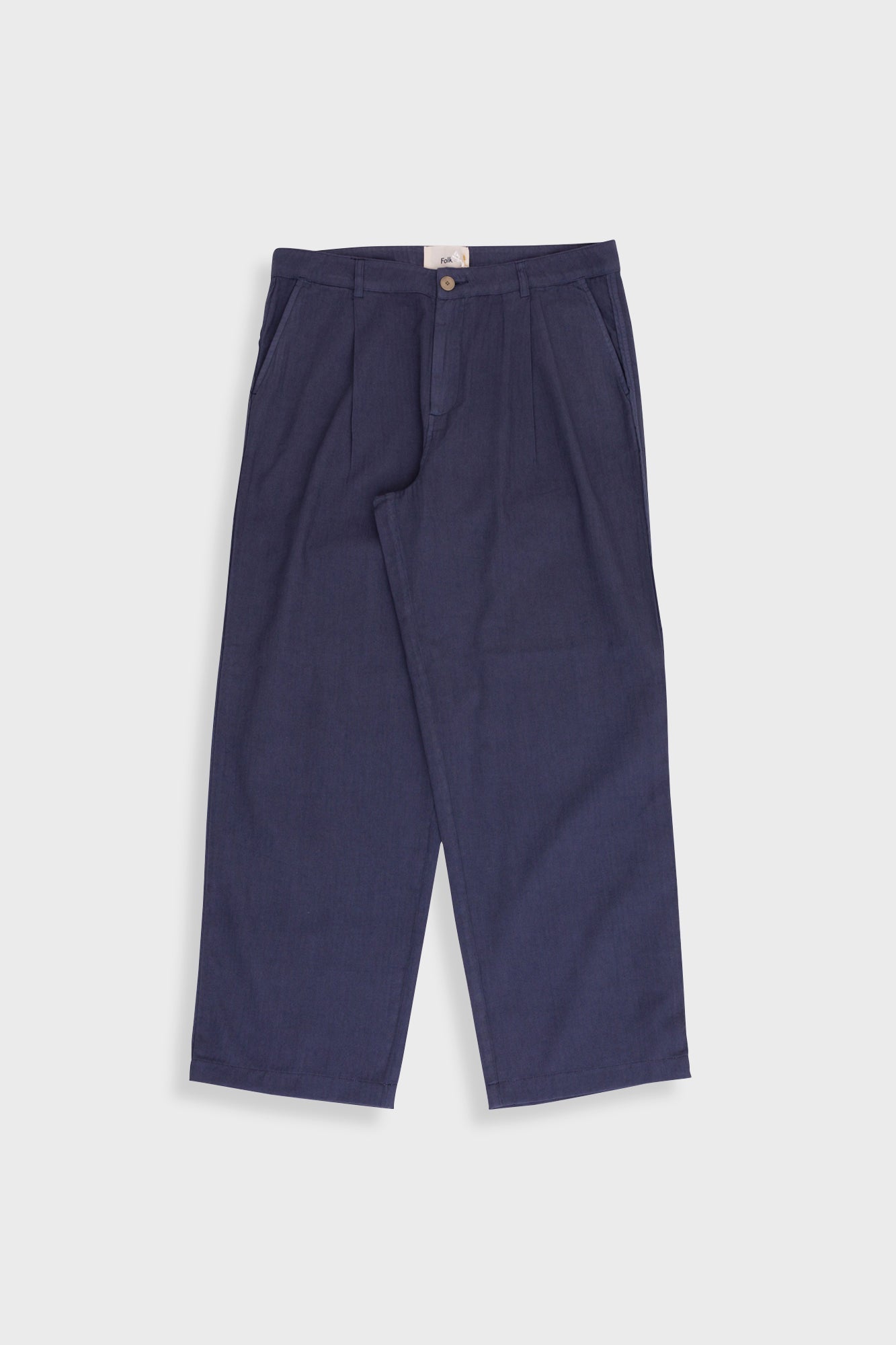 Wide Fit Trouser Soft Herringbone