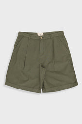 Wide Fit Short - Dark Sage Herringbone