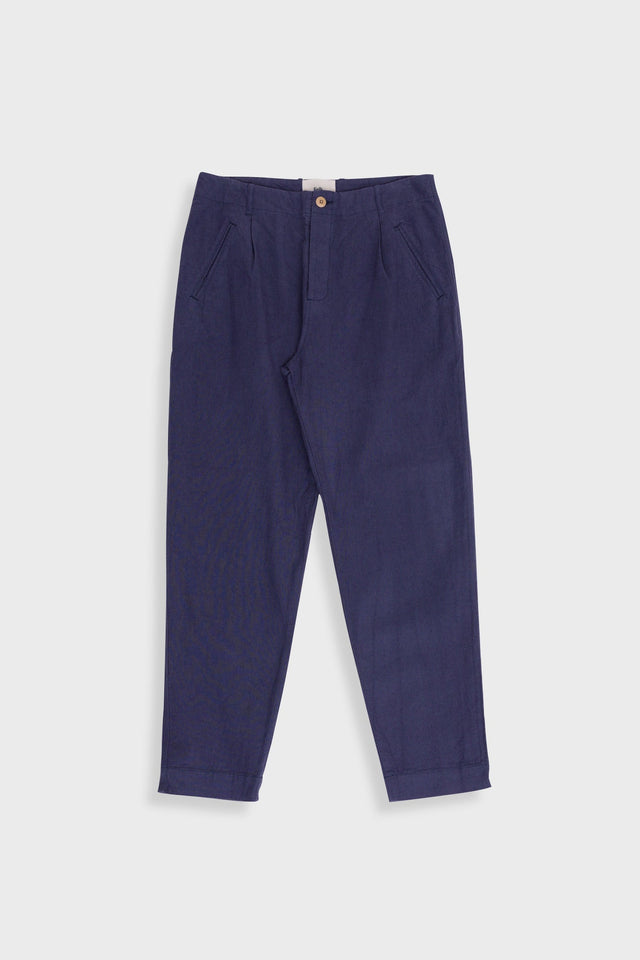Assembly Pant - Soft Navy Cotton Linen