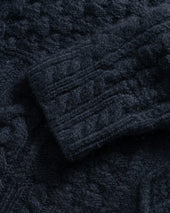 Dover Rugged Cableknit Crewneck Sweater Andean Wool