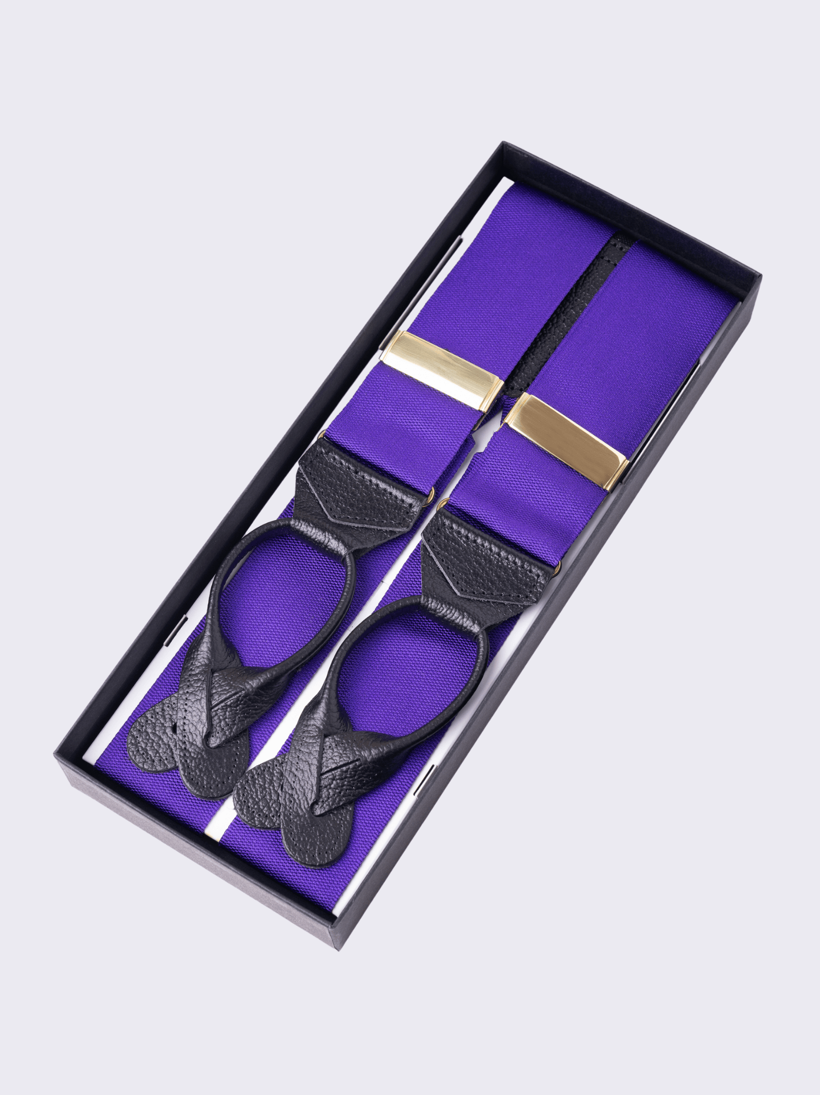 Purple Barathea Braces