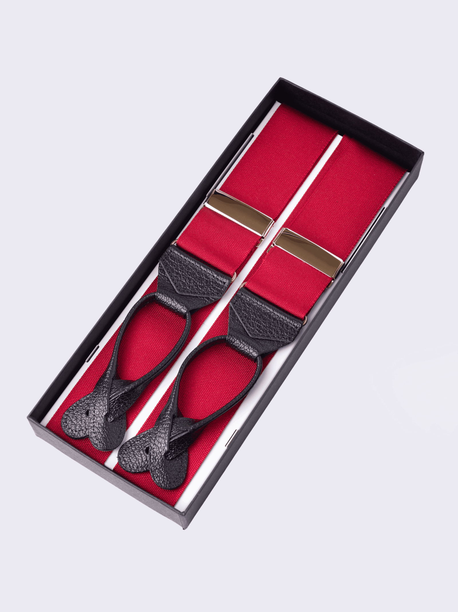 Red Barathea Braces