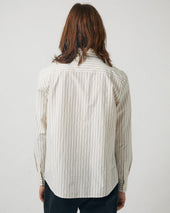 Poplin Stripe LS - Natural