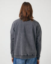 French Terry Crewneck - Washed Black