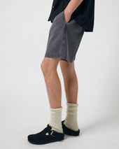 Garment Dyed Shorts - Black