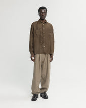 Durette Utility Shirt Coyote Linen Twill