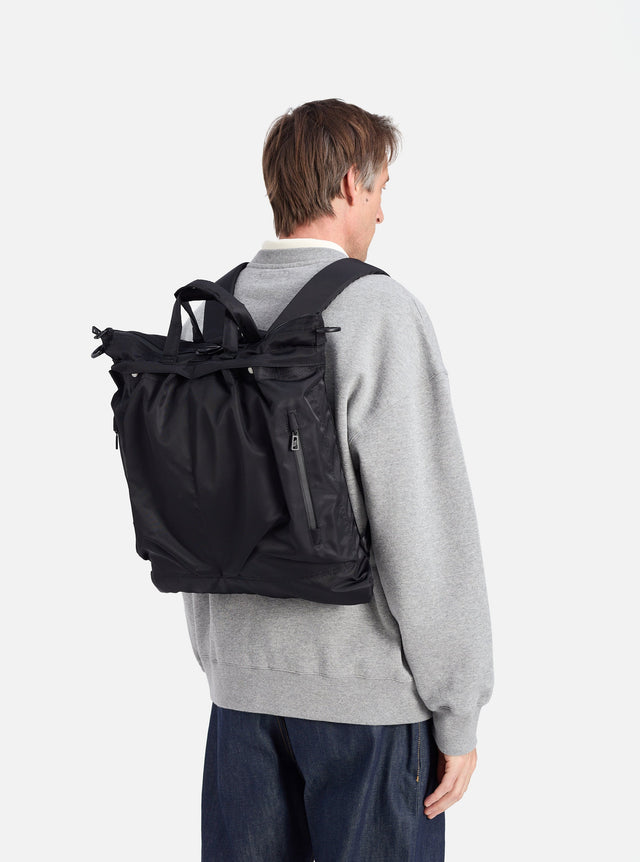F/CE.® Black Recycled Twill 3-Way Helmet Bag