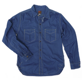 Sportsman Shirt - Indigo Poplin "B-Stock"