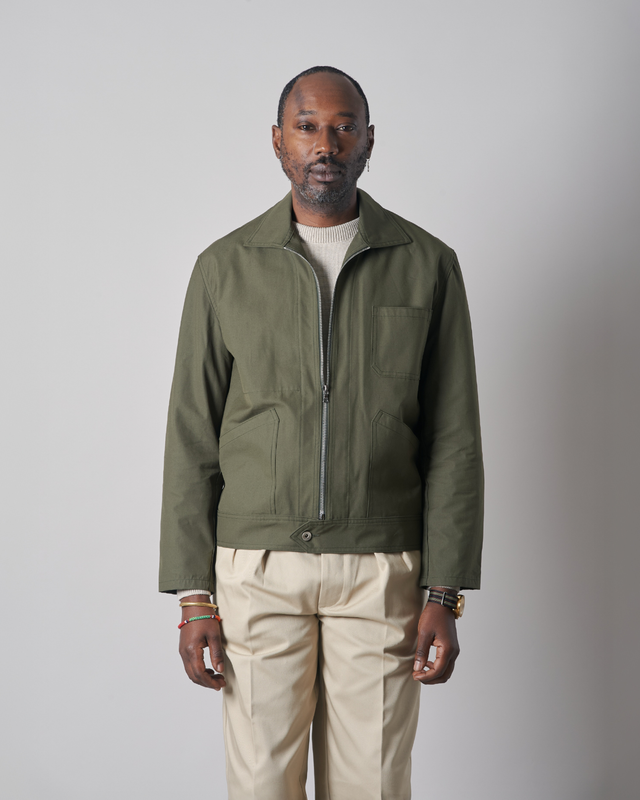 J070 Workwear Jacket - Olive Cotton