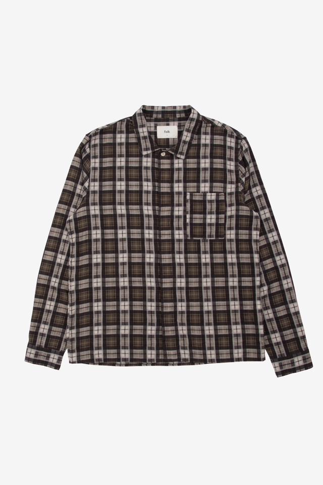 Patch Shirt - Black Window Check
